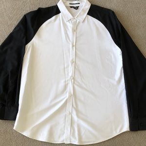 Black & White Casual button down shirt